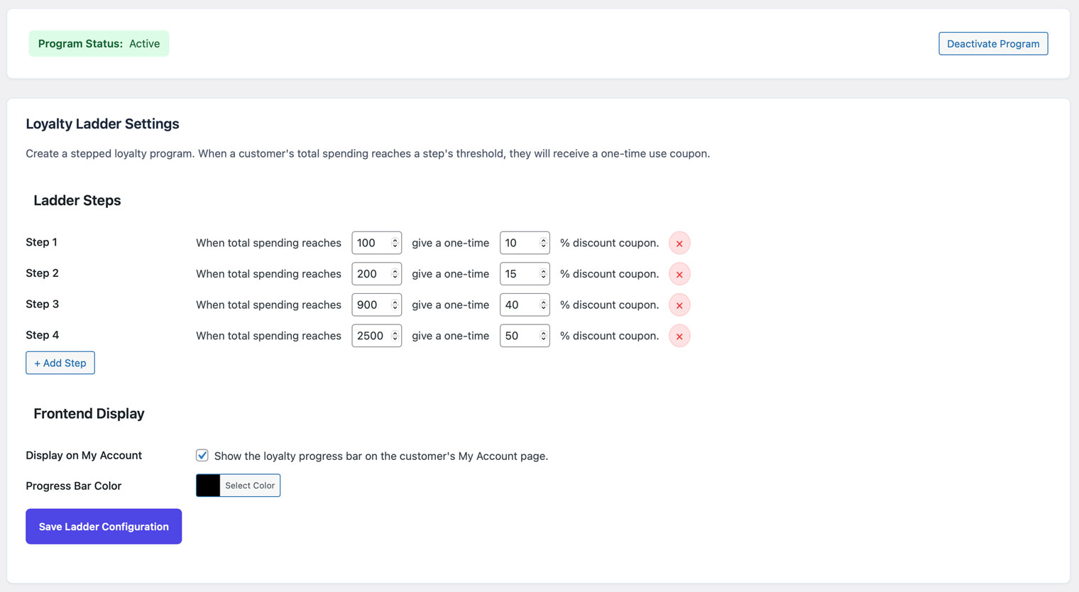 **Review for Discount:** Incentivize social proof by giving discount credits for approved reviews (PRO).