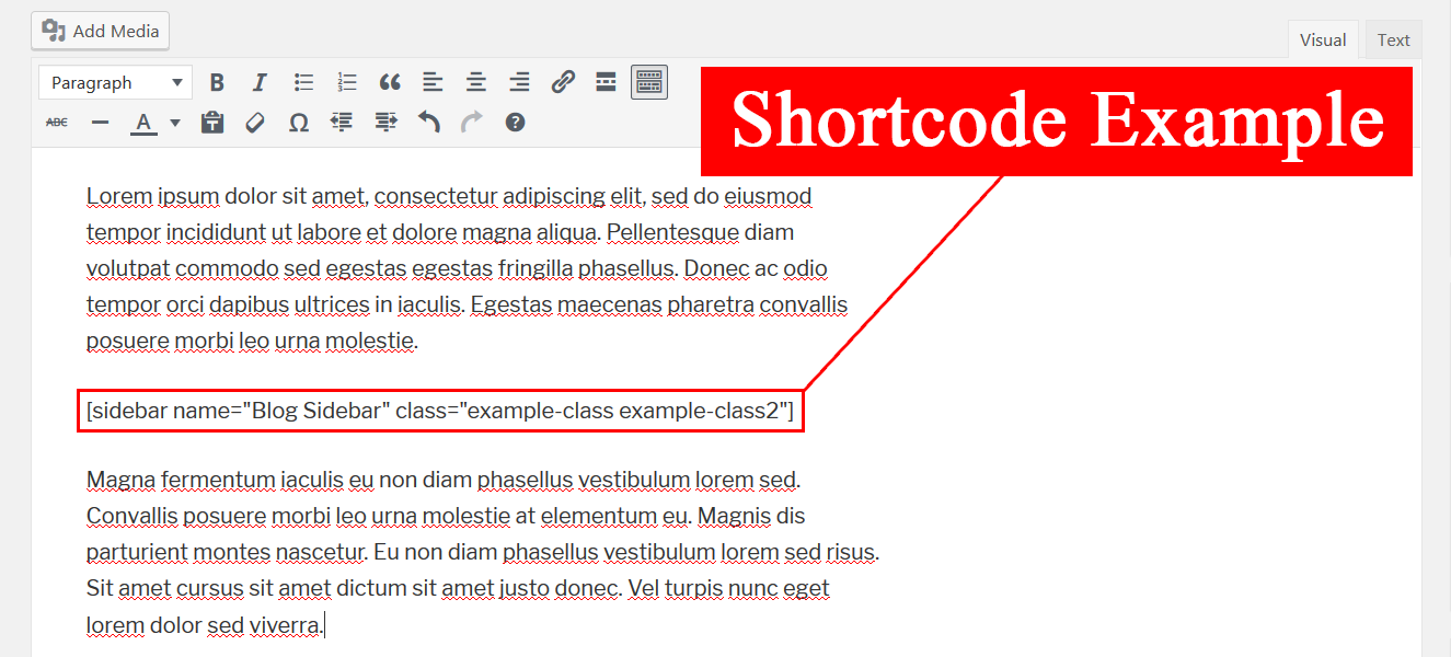 Example use of the shortcode.