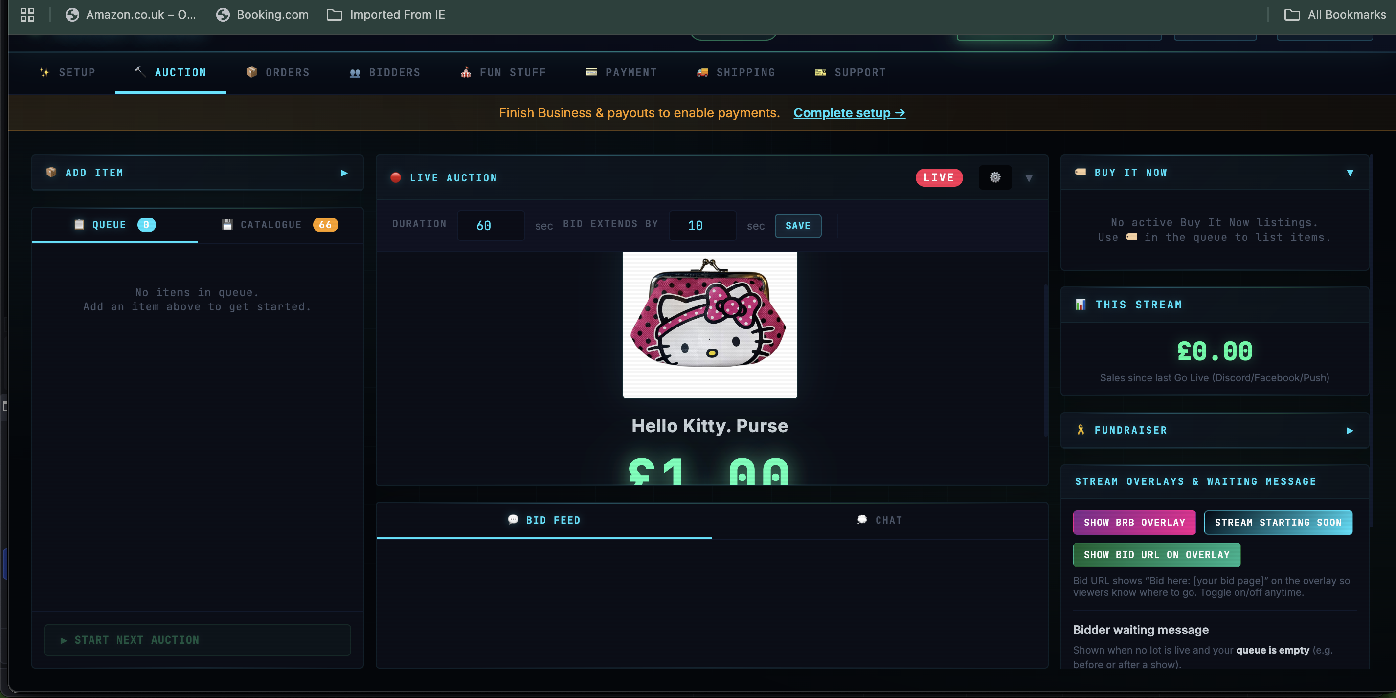 Mission Control — Fun stuff tab: Giveaway wheel and Trivia.