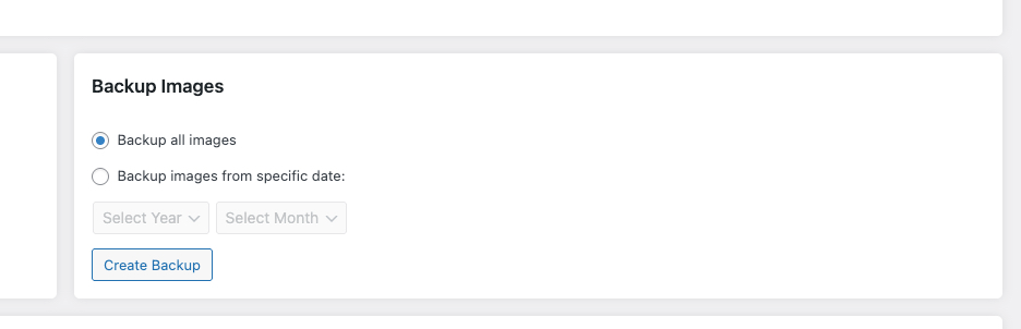Media Backup Options