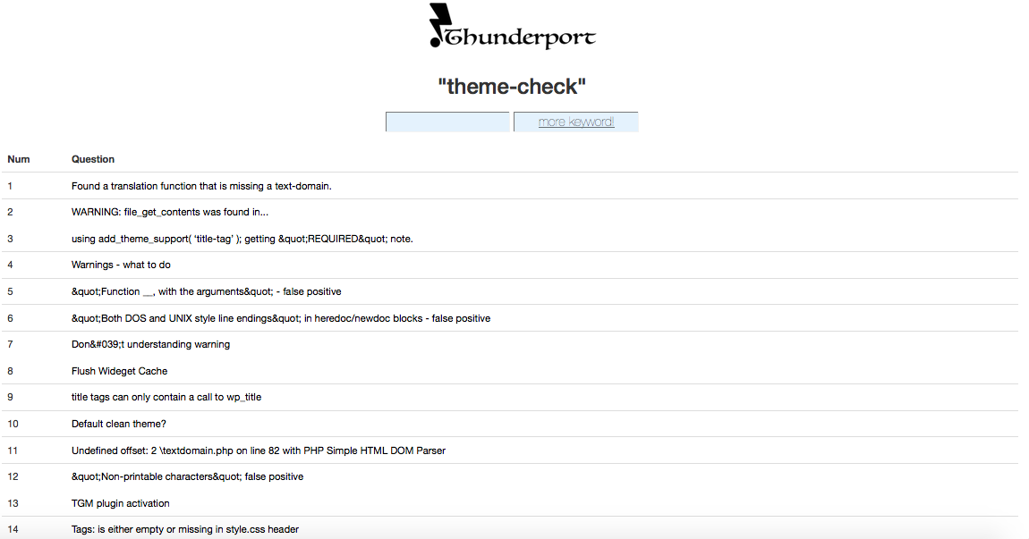 Each plugin's detail page.