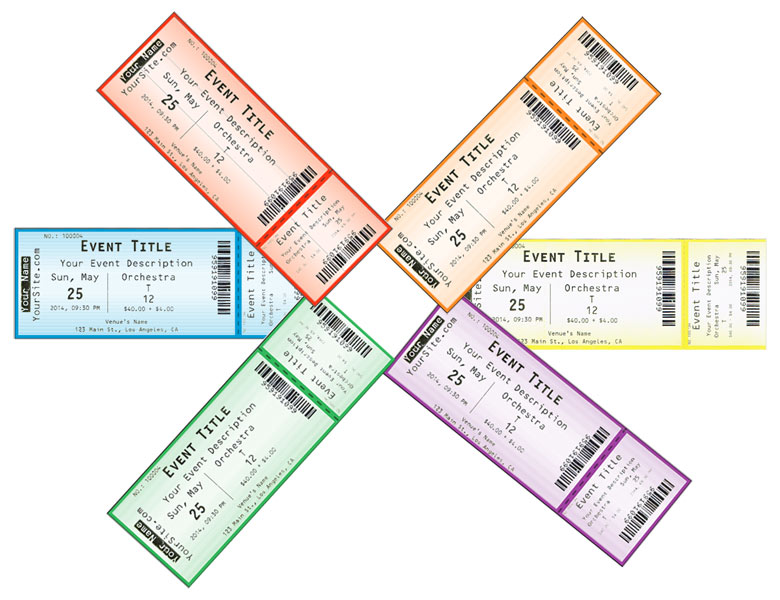 Ballroom event ticketing and box-office system for ballrooms with support for amphi-theater style or round-table seating charts