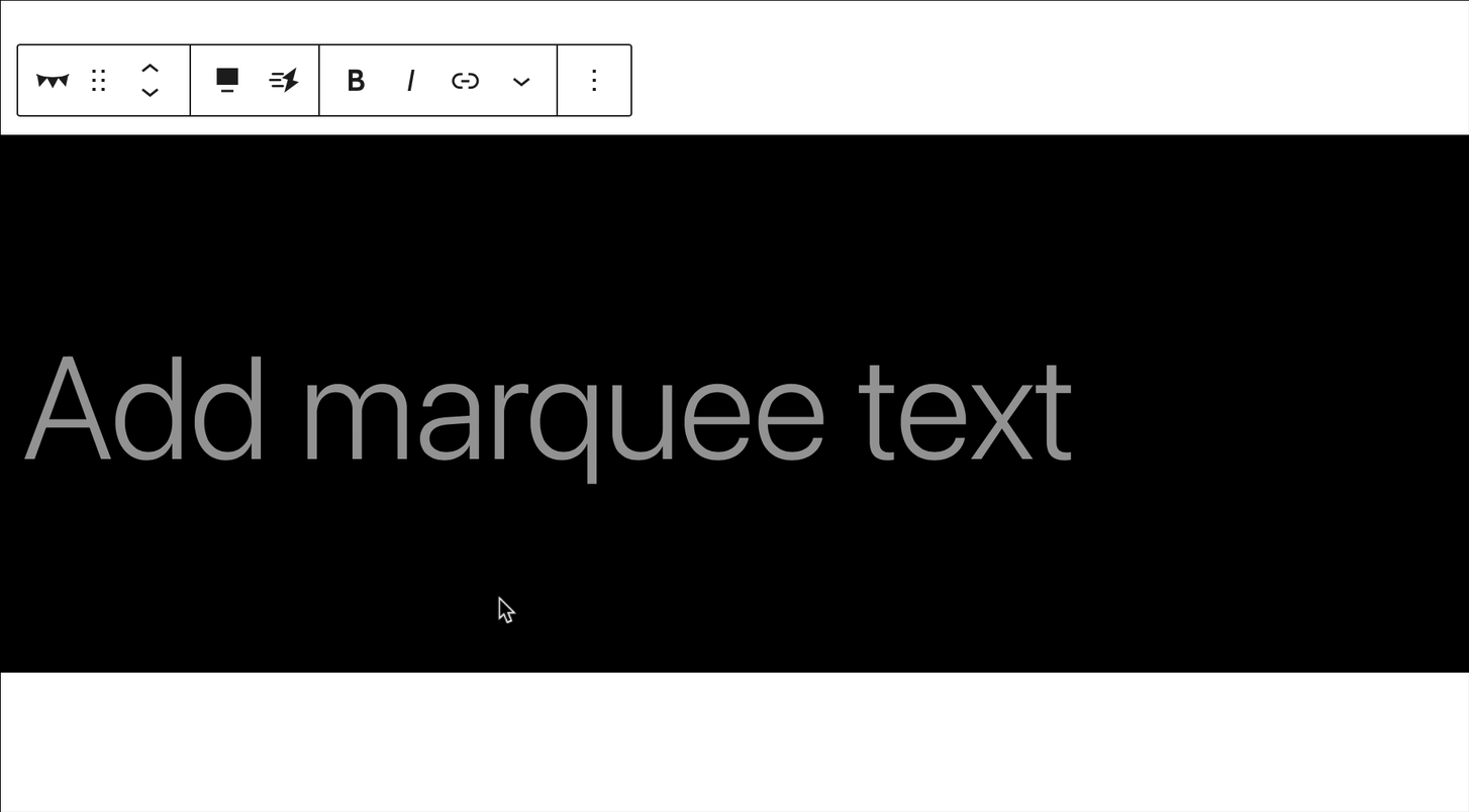 Add an animated marquee to your website.