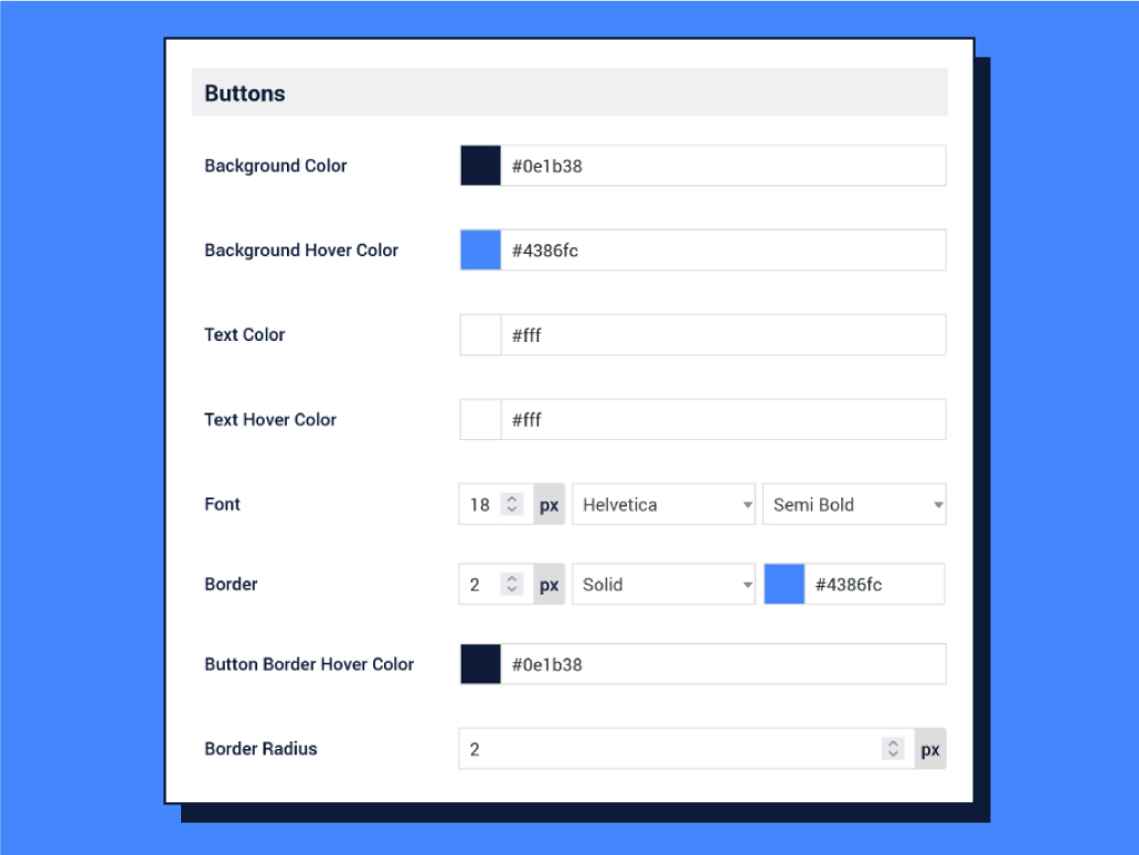 Add color and style to your booking form