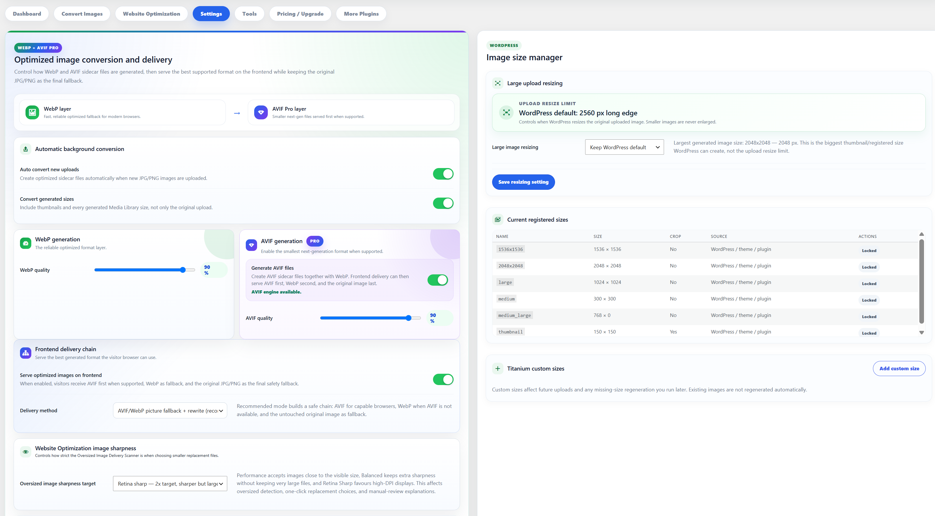Pro preview: Restore quarantine, cleanup reports, rewrite-rule controls, generated-file cleanup, and cache-purge tools.