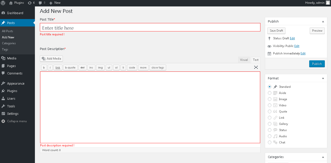 Working example.