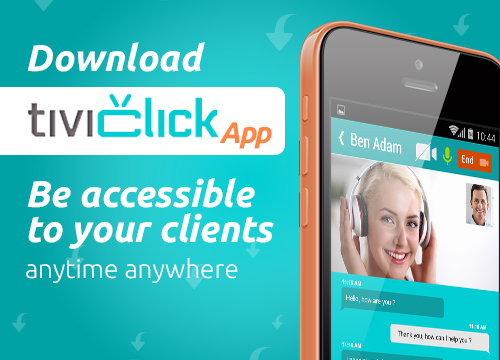 Download Tiviclick Agent's App. to your Android mobile device