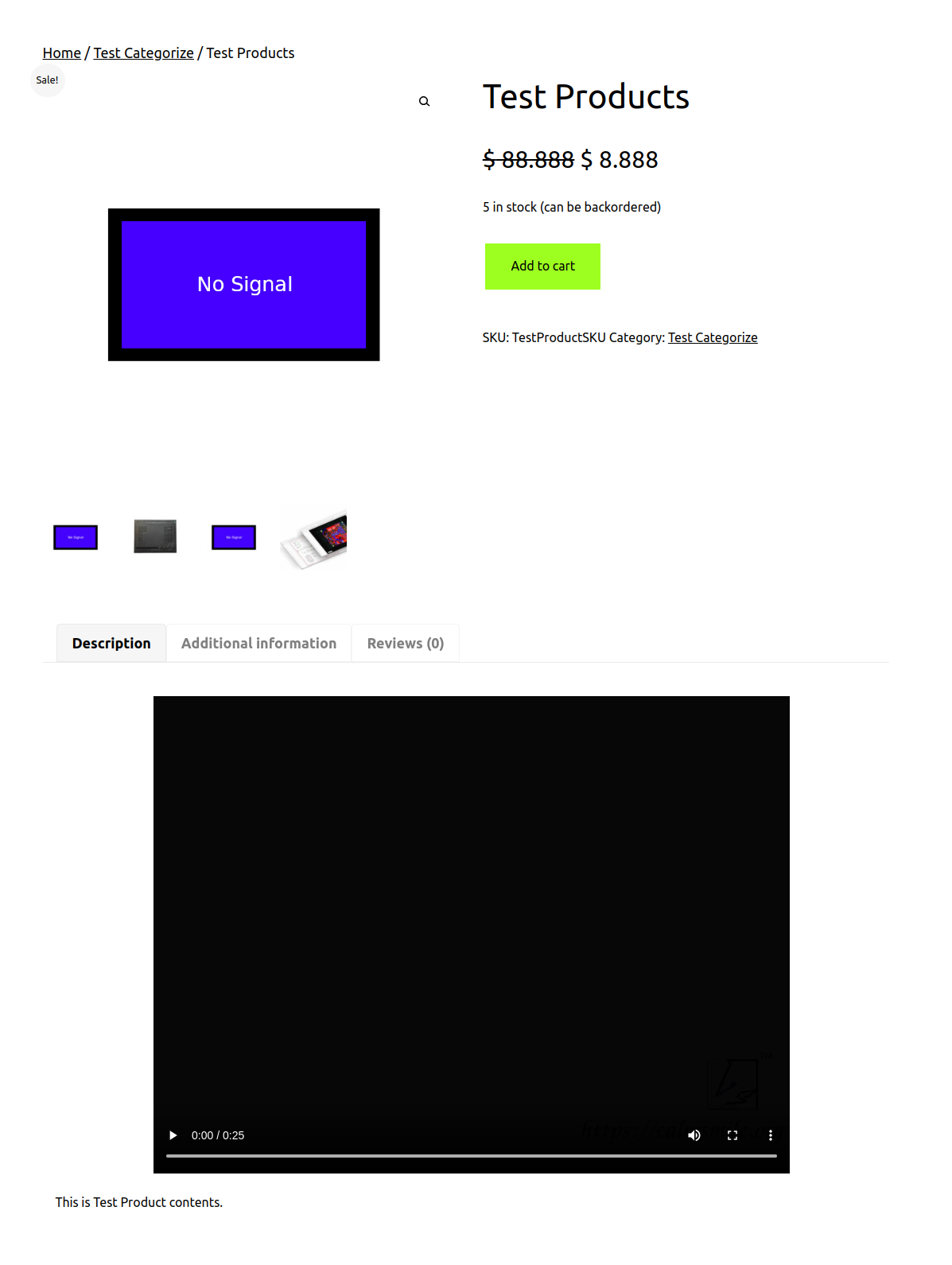 TomS Product video show in product Description