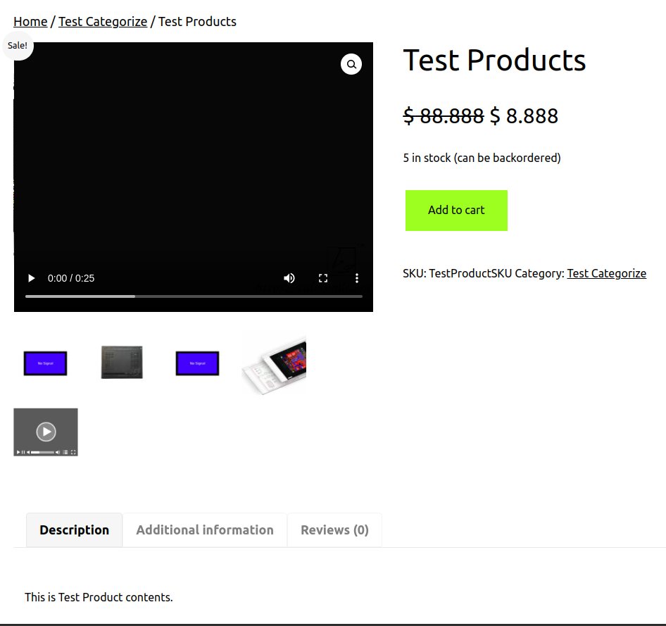 TomS Product video show in product gallery