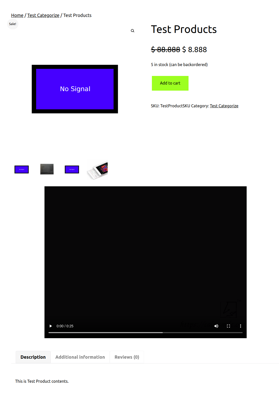 TomS Product video show before product tabs