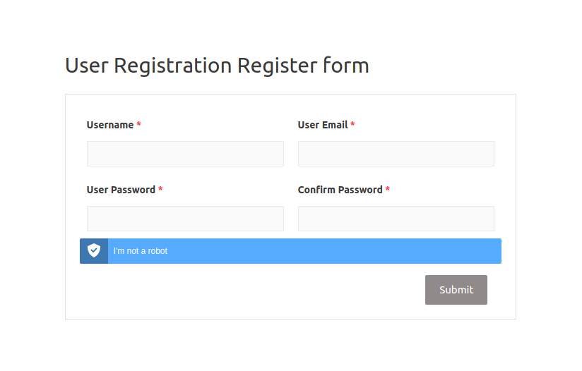 Woocommerce Register form