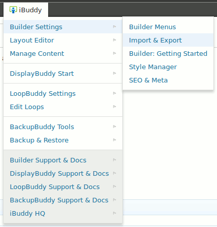 Toolbar Buddy in action - second level - "Builder" settings ([click on image for larger view](https://www.dropbox.com/s/84wkejpdqtoofmk/screenshot-1.png)).