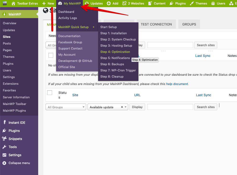 Additional color palette item to have a perfectly styled Toolbar for MainWP :-)