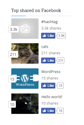 Widget in action, little preview