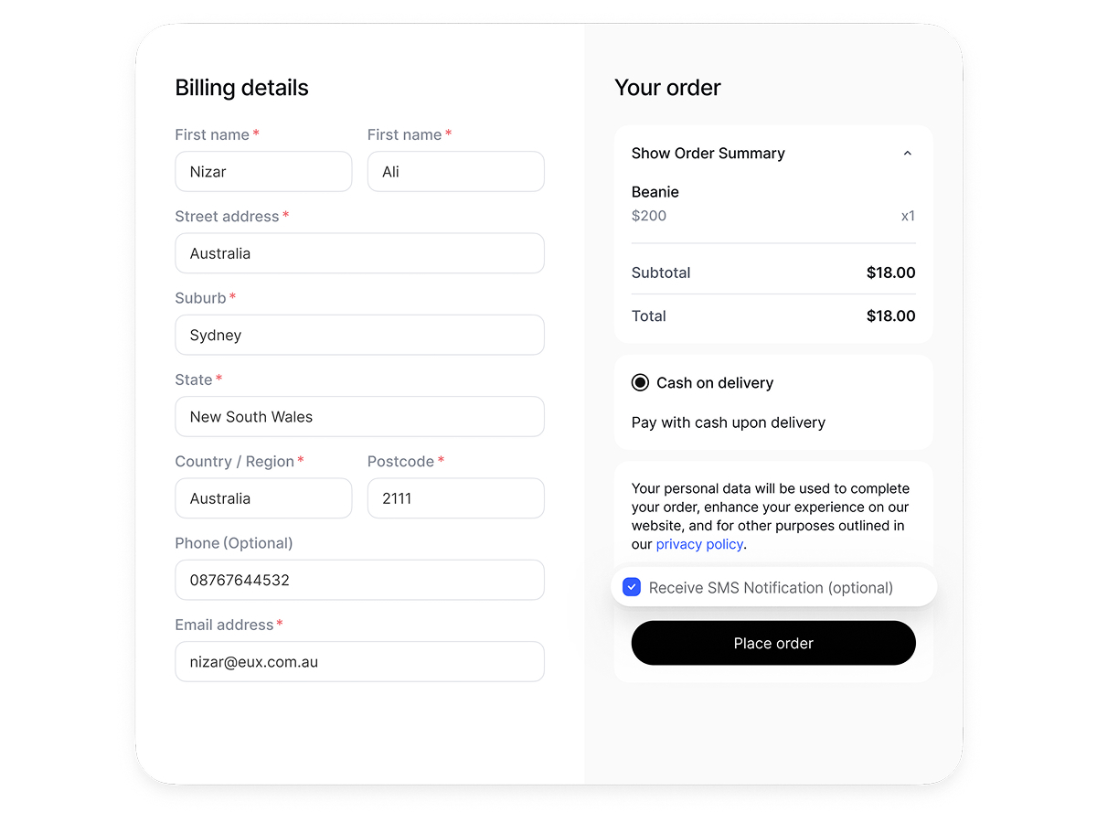 Analytics dashboard showing delivery rates and usage