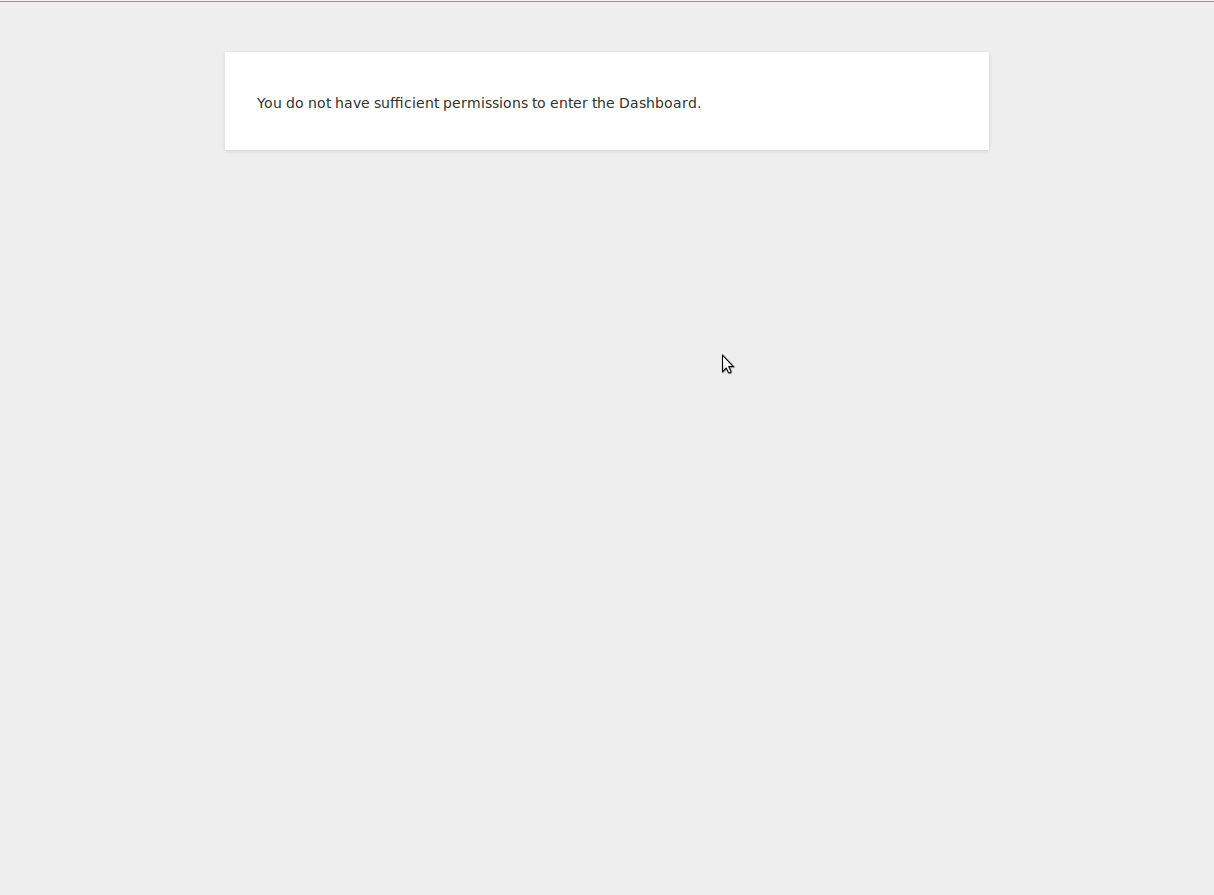 TorBlocker plugin in action - Admin panel access denied (running with WordPress 3.8.1 here)