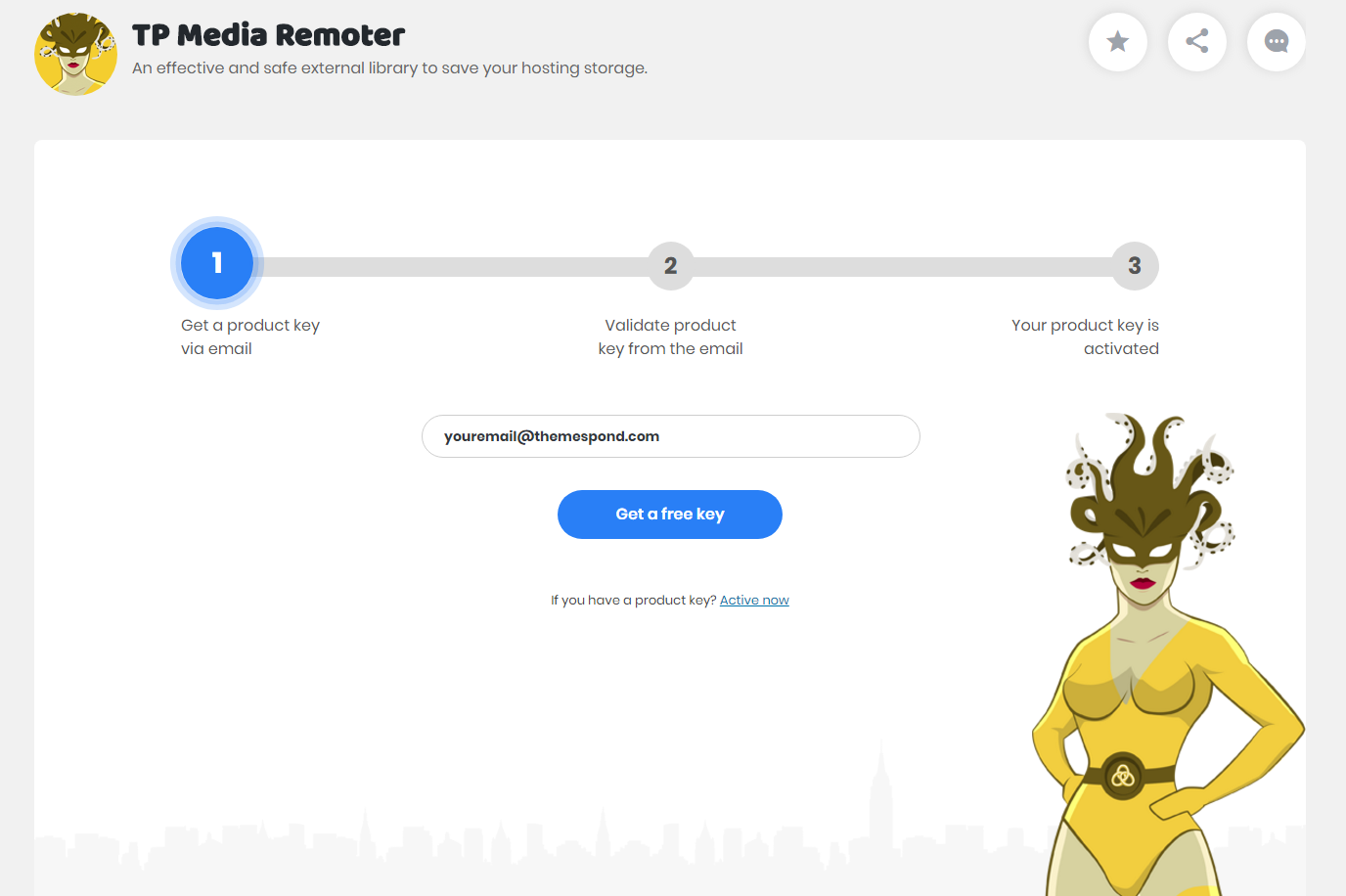 Register a free product key