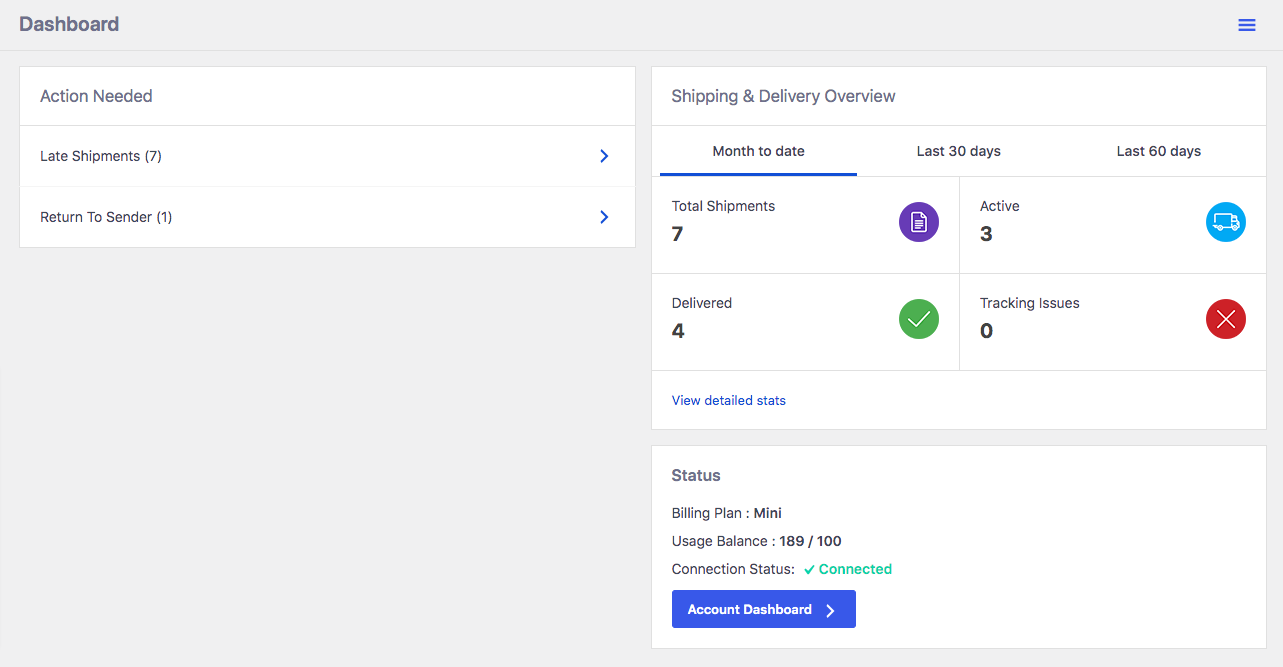 Lets you map shipping providers from external APIs to TrackShip providers.