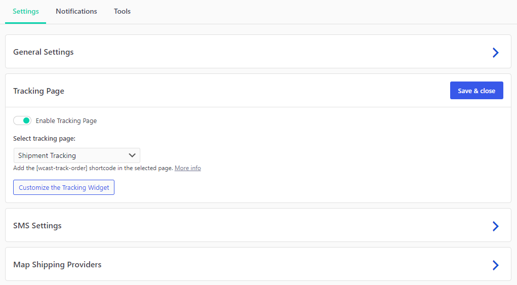 Fetch tracking for past orders, manage logs, and verify TrackShip database tables.
