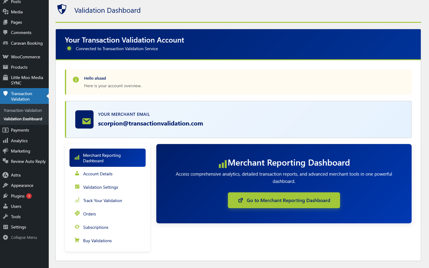 Connection status indicator