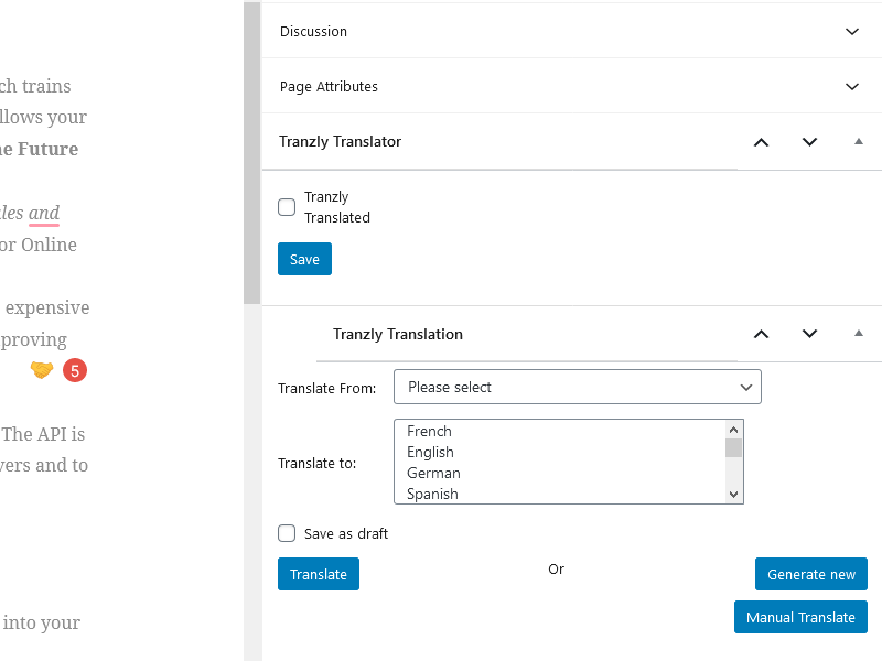 Traznly MetaBox Options (Pages & Posts)
