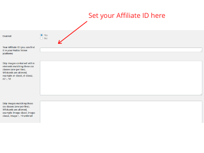 Set up your Hatlas ID in the admin panel of the plugin