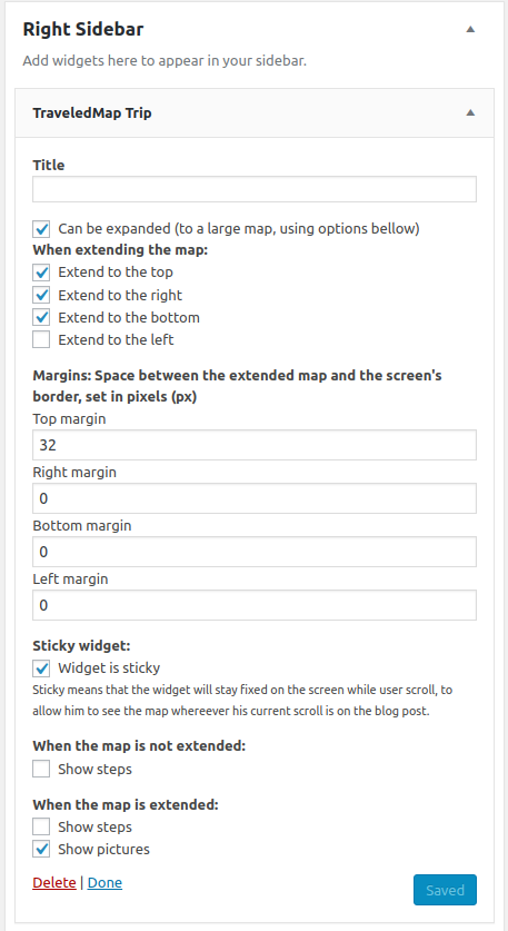 Example - Gutenberg Block or shortcode / sticky map while reading: `/assets/example-2-block-sticky-map.png`