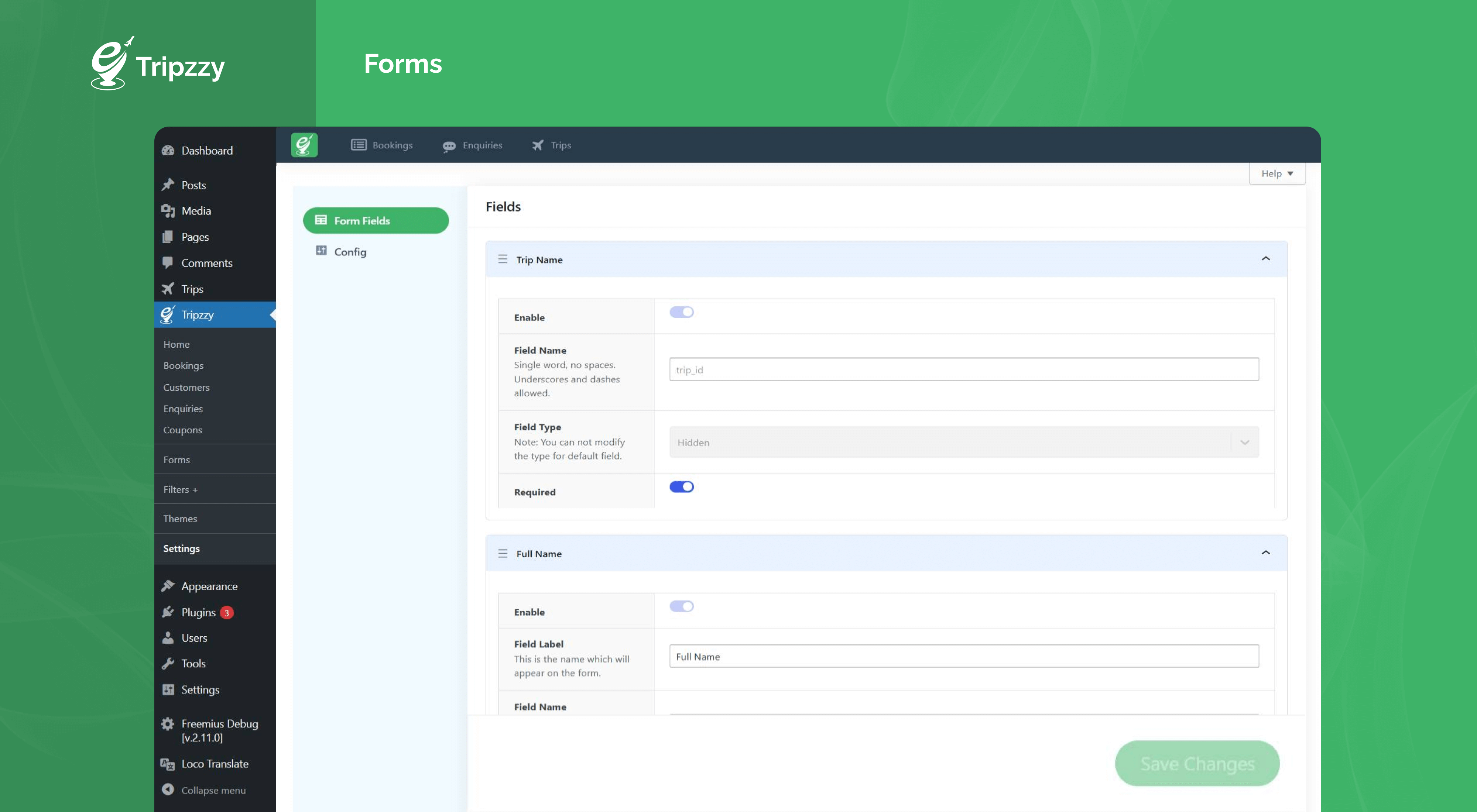 Admin : Forms