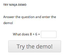 user NOT inside the demo