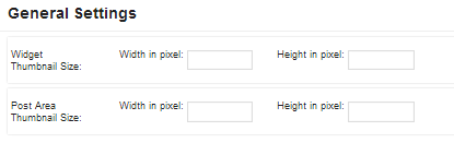 General Settings