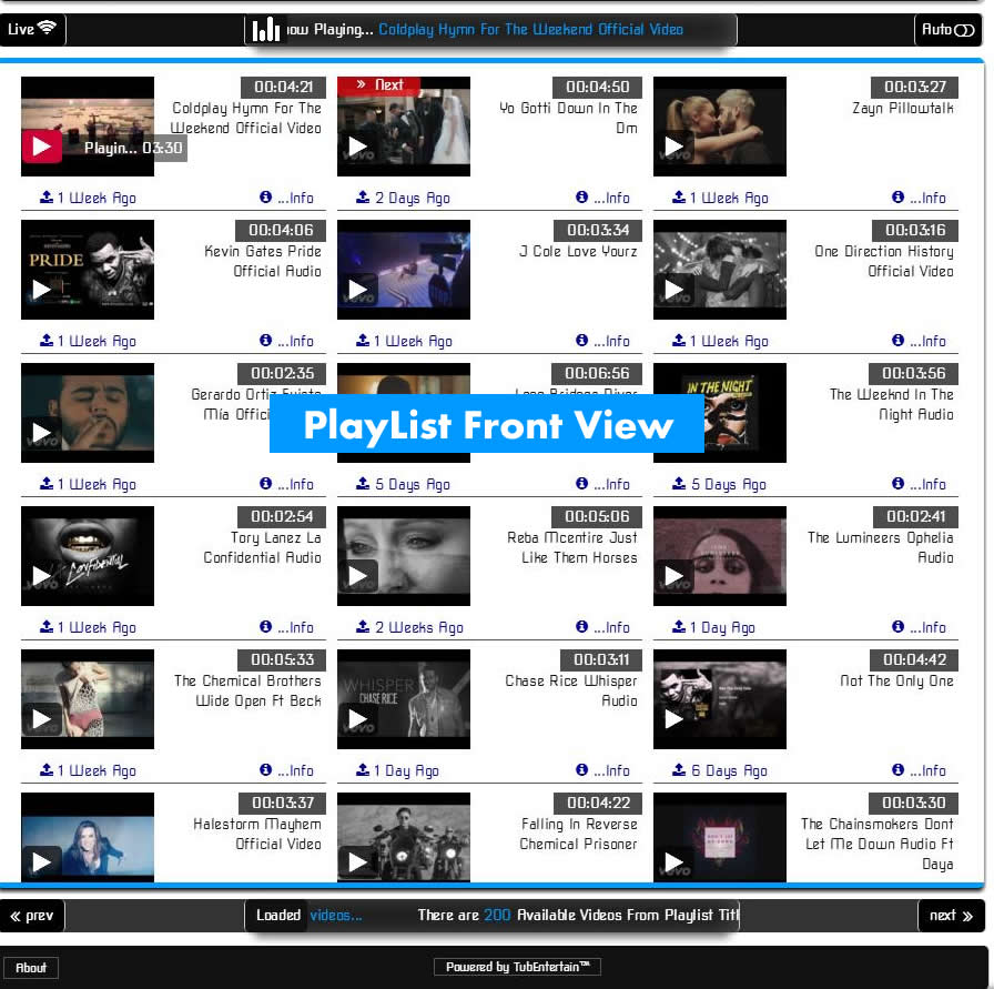 This how the playlist  look like on Website screenshot-1.png .