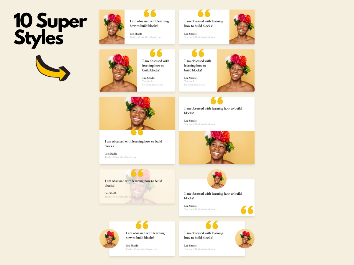 10 super styles on a Page