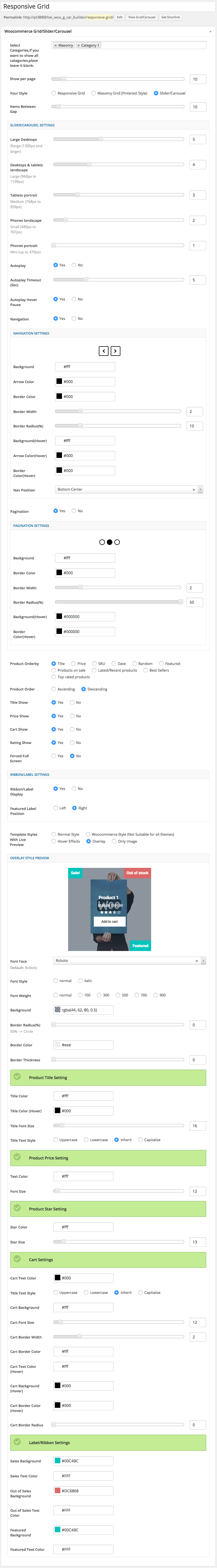 Pro Version Shortcode Builder