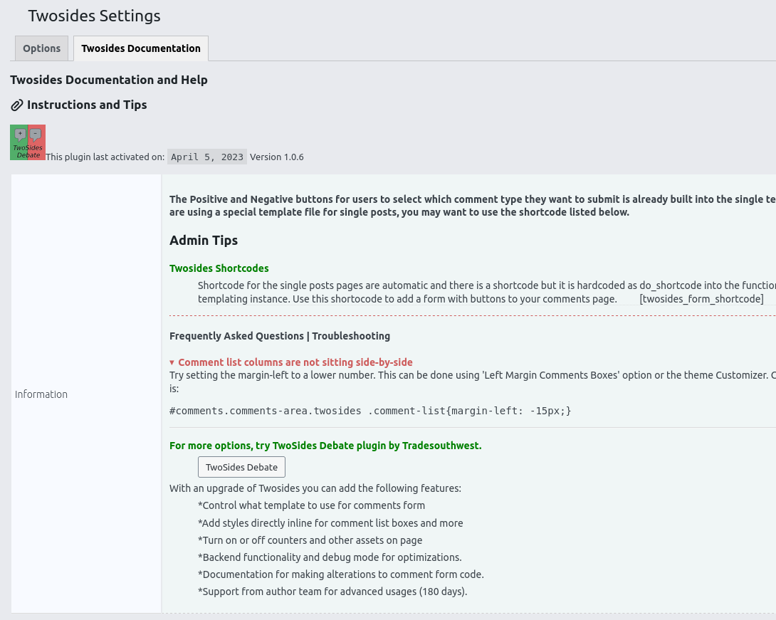 Instructions and tips
