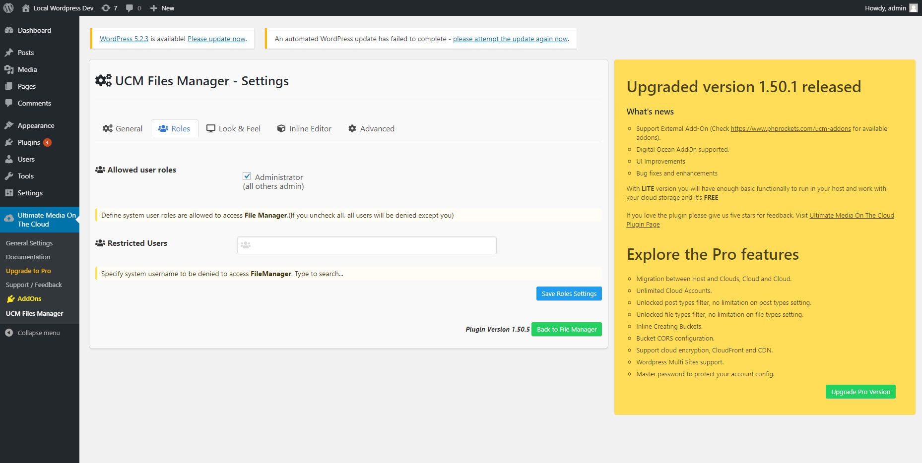 Context menu