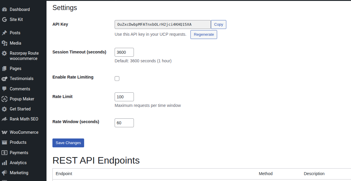 Active sessions dashboard
