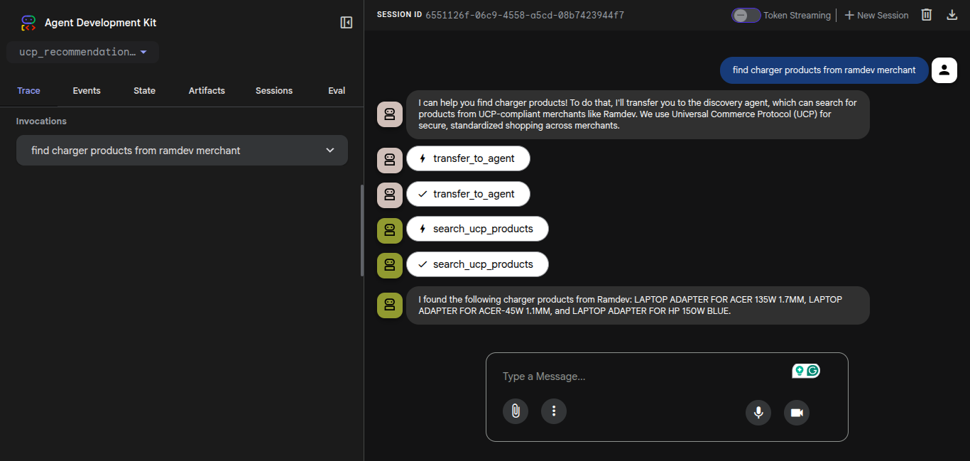 Session status monitoring
