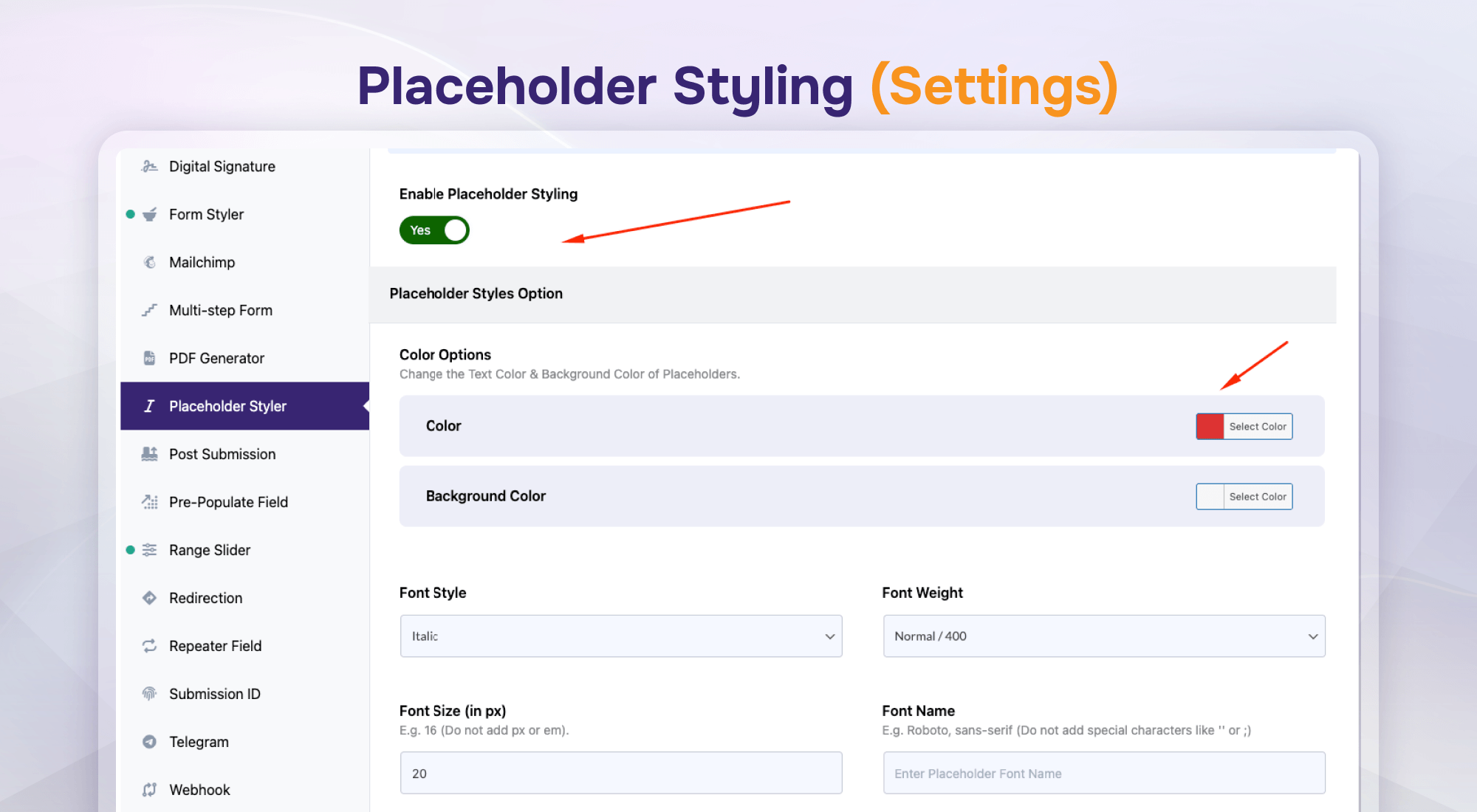 Conditional Field (Settings)
