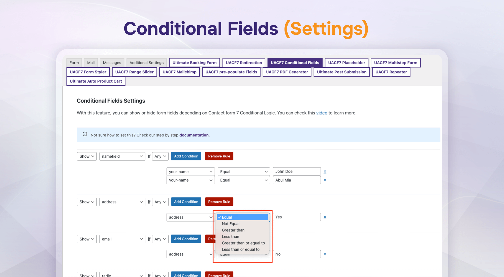 Repeater Field (Settings)