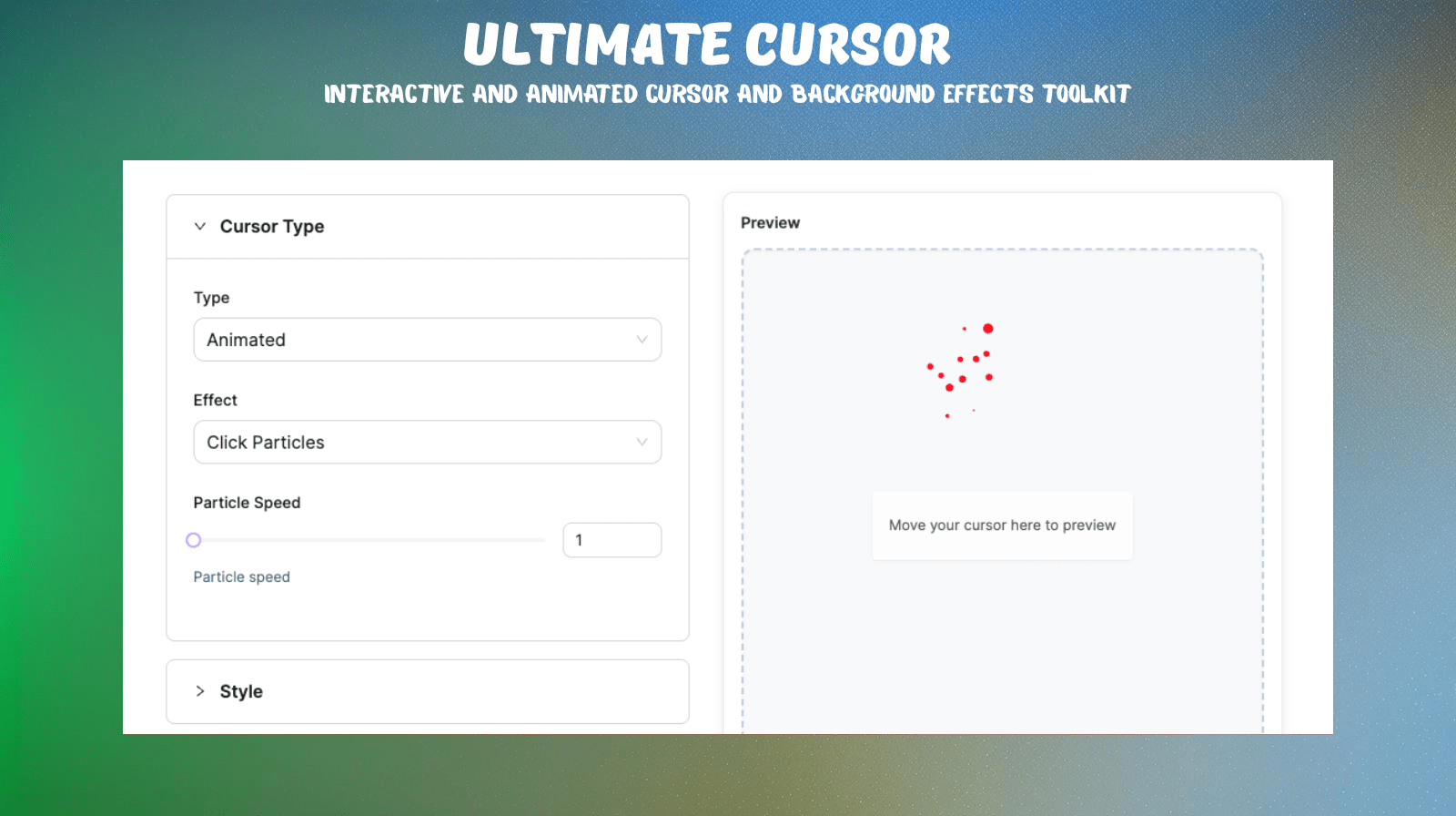 **Rainbow Cursor Preview** 🌈 – Add colorful rainbow trails that make your cursor visually striking.