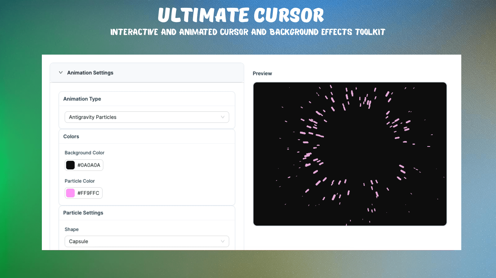**Bubble Cursor Preview** 🫧 – Implement playful bubble animations that float around your cursor.