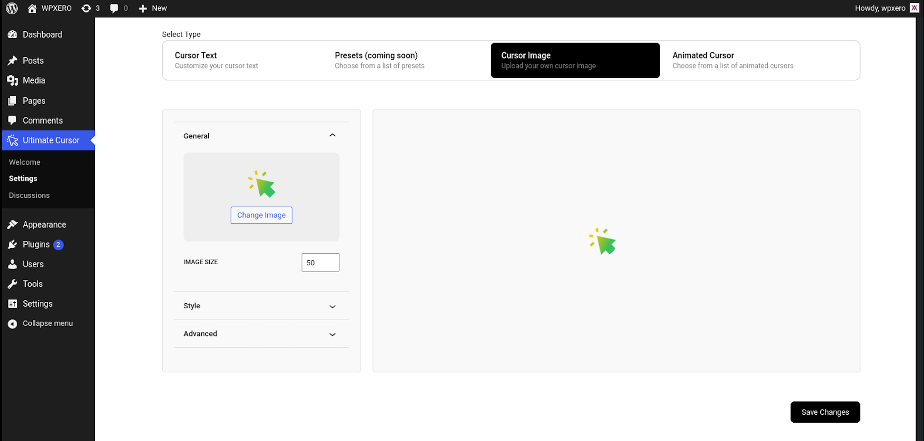 **Cursor Type Image** 🖼️ – Replace the default pointer with any custom image for a branded look.