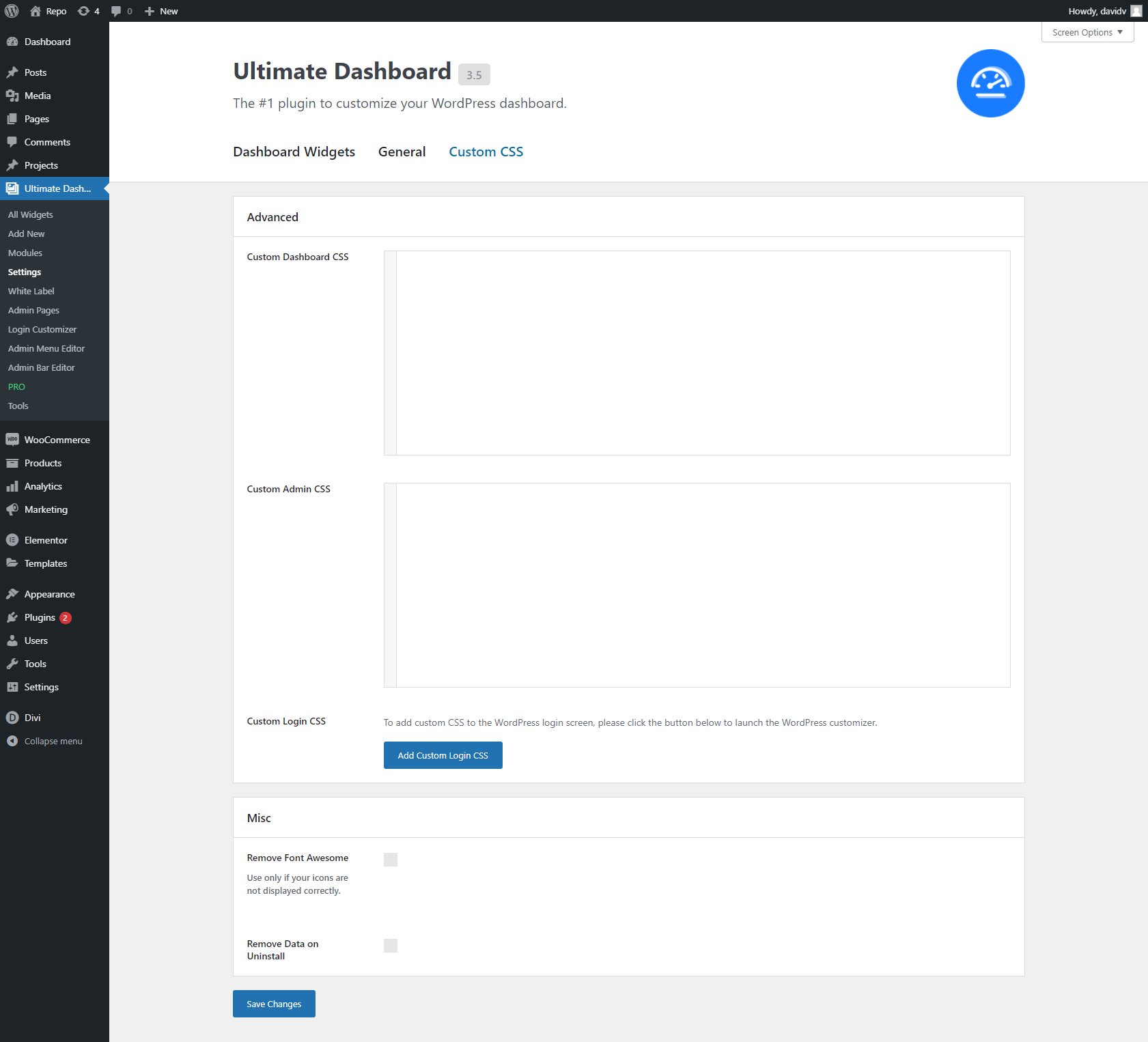 Text & Icon Widget with Tooltips