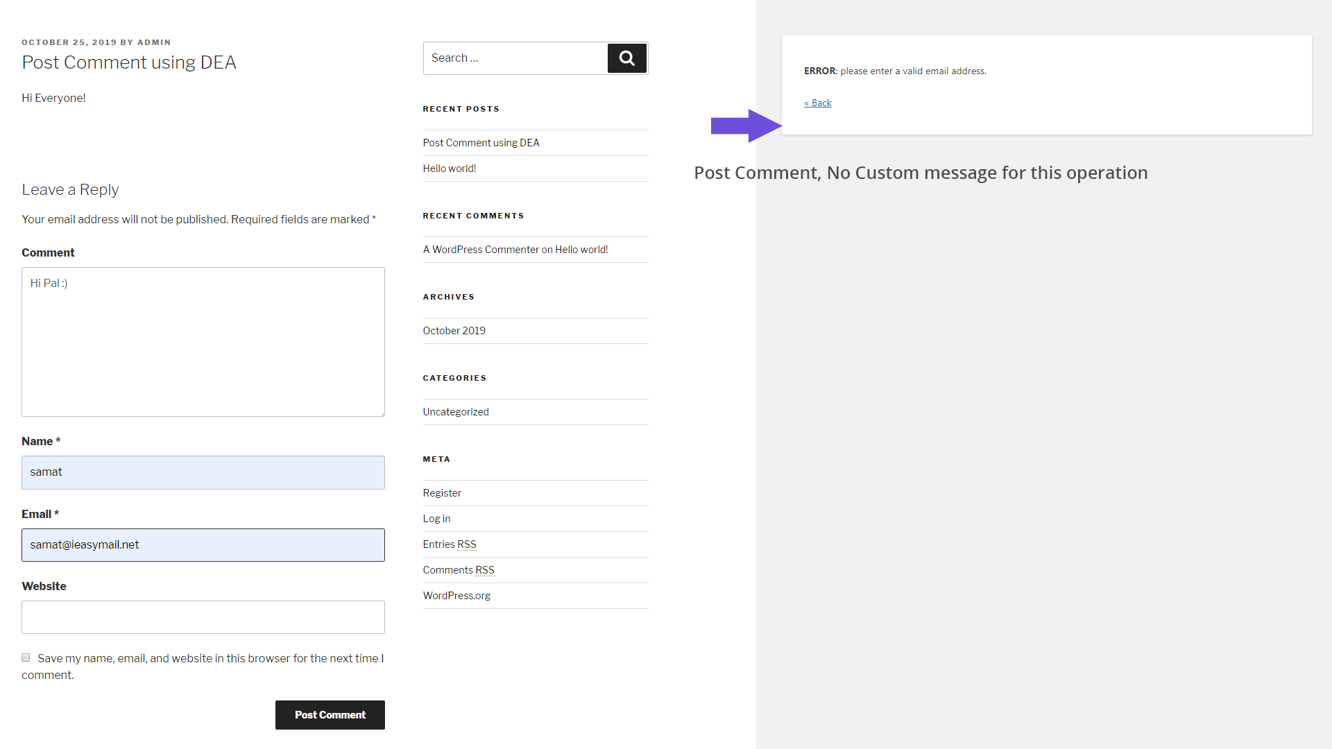 Using MailChimp Subscribe form