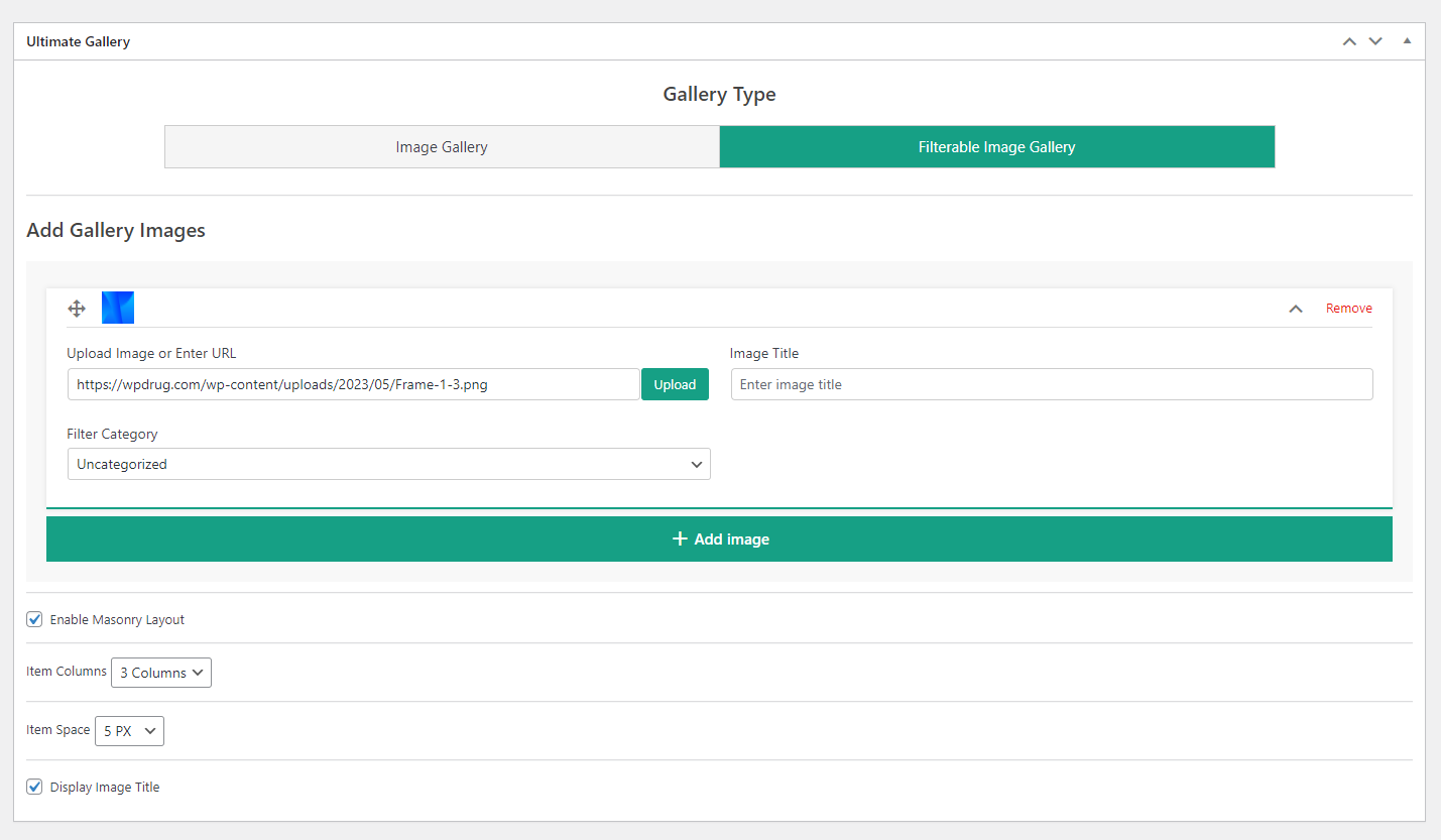 Filter Gallery Create