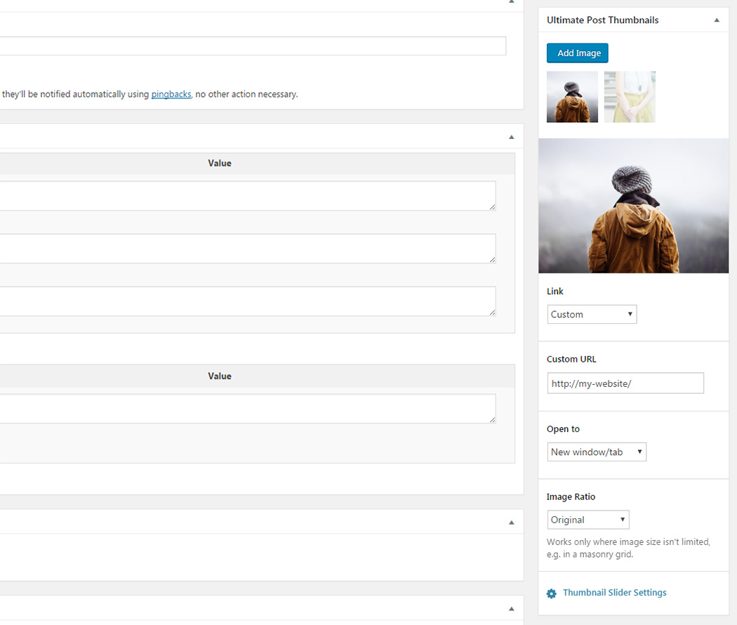 Multiple featured images