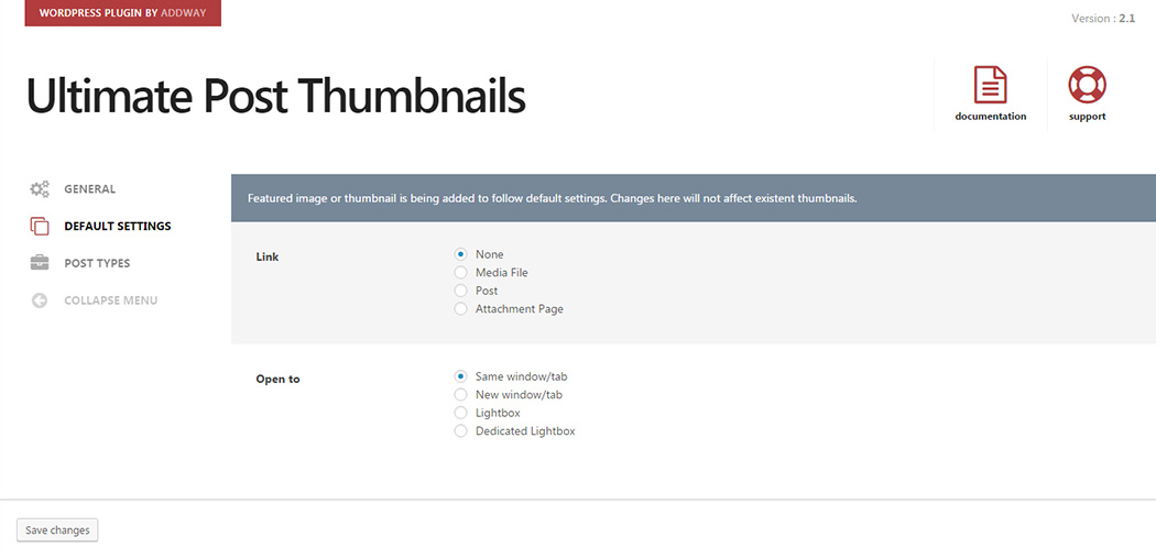 Plugin settings 2