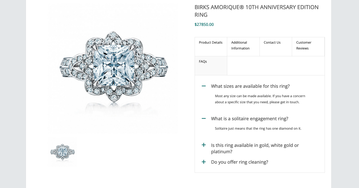 Catalog list view