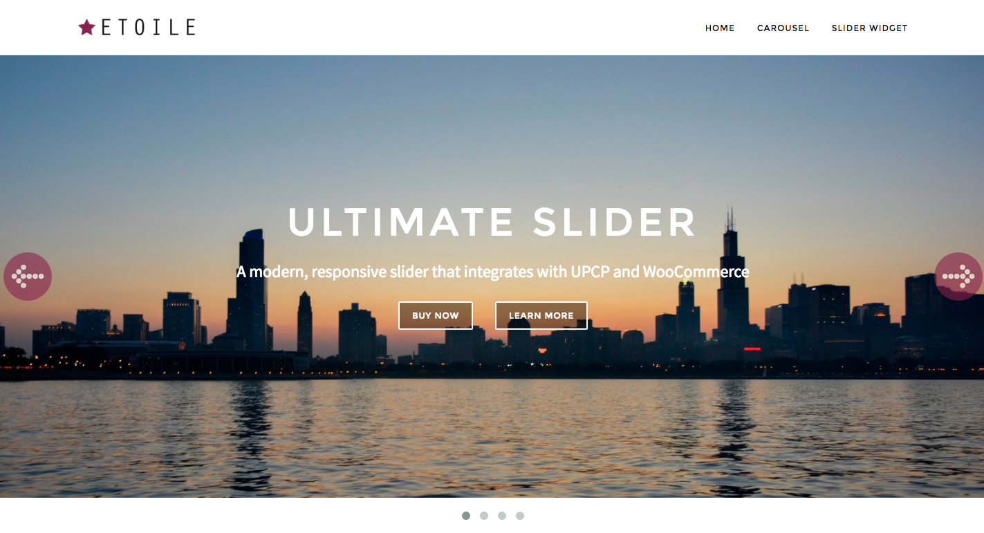Slider with styled arrows