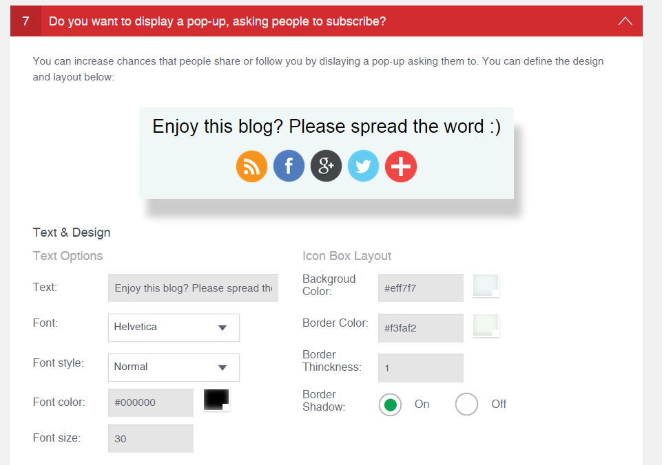 You can also display a pop-up (designed to your liking) which asks users to like & share your site